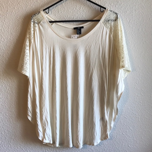 🌴 H&M Cream Top - Picture 1 of 7
